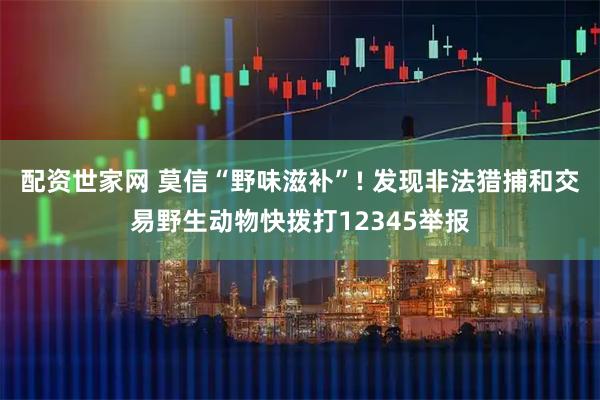 配资世家网 莫信“野味滋补”! 发现非法猎捕和交易野生动物快拨打12345举报